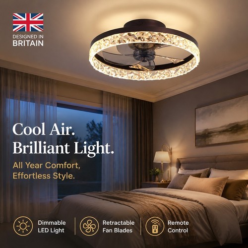 Fan light led ceiling - light,