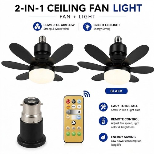 40w led ceiling - fan, light
