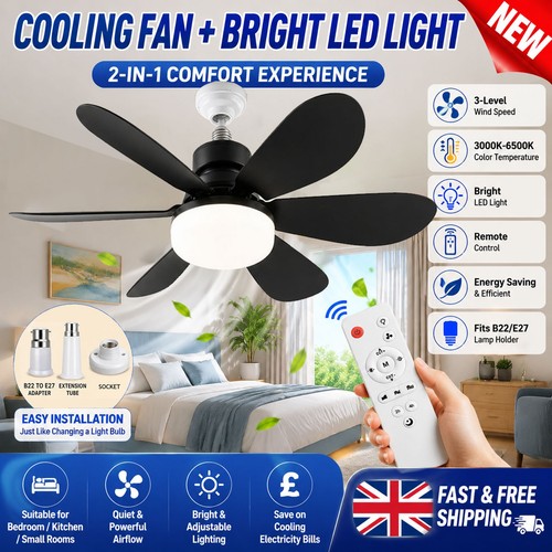 E27 b22 led ceiling fan - ceiling,