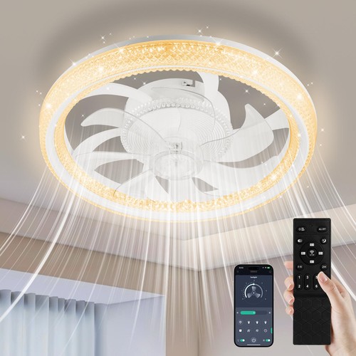 Led ceiling fan - ceiling, lighting