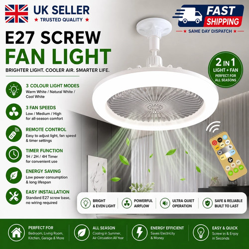 Led ceiling fan - ceiling, with