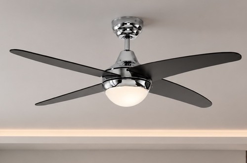 Chrome blade ceiling fan - blade,