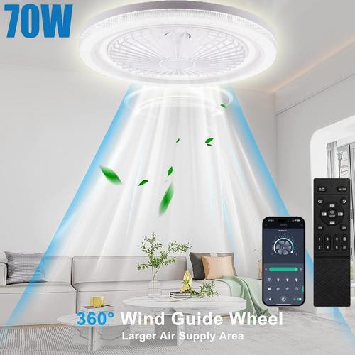 Led ceiling fan light dimmable - led,
