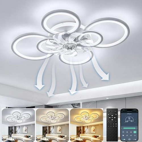 Large led ceiling - large, fan