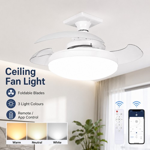 Led remote control ceiling fan - led,