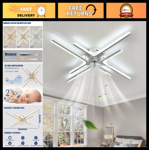 Dimmable ceiling fan light - dimmable,