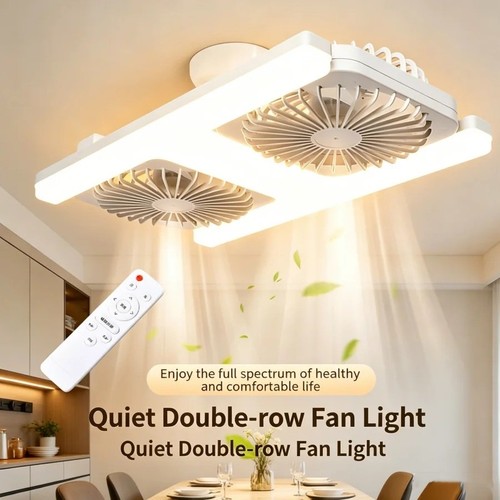 Double head e27 ceiling - ceiling, fan