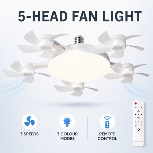 Ceiling fan with led - fan,