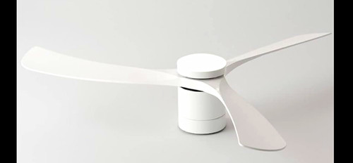 White blade ceiling fan - 3-blade, with